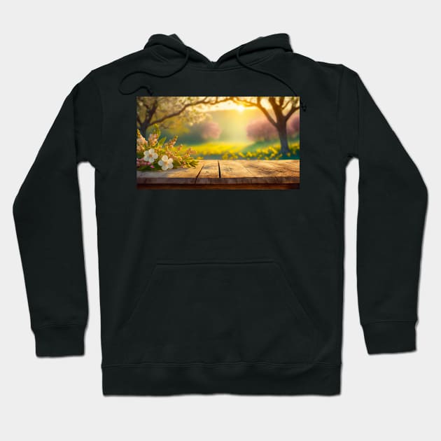 Spring garden Hoodie by psychoshadow